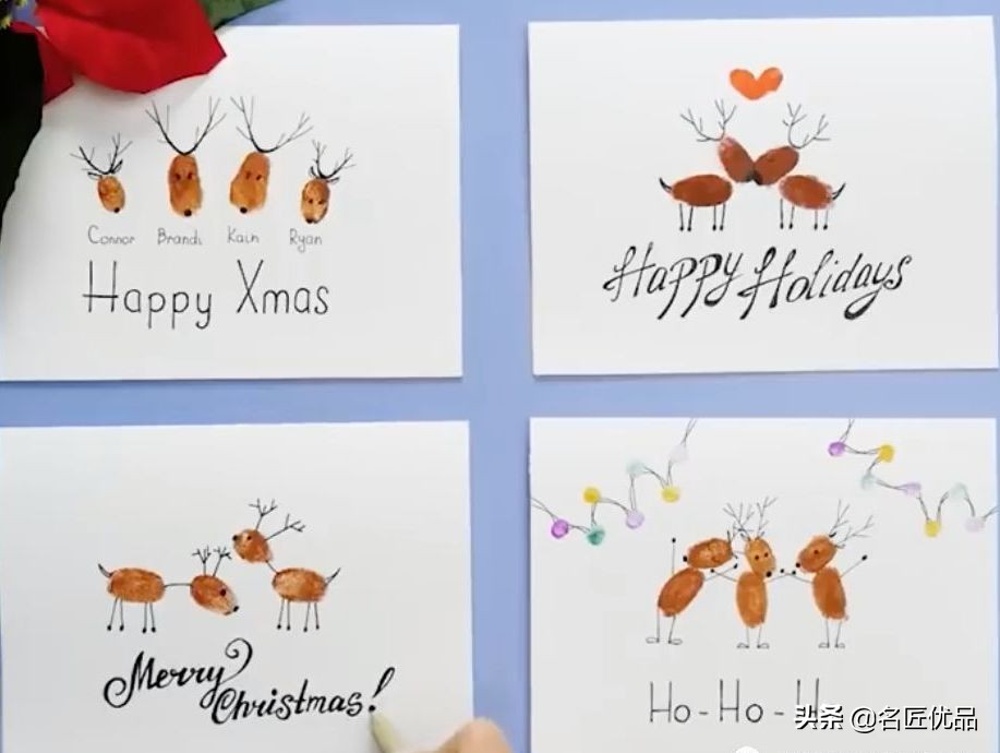 圣诞节手工礼物制作圣诞卡,2020年最火的简单易学的圣诞手工