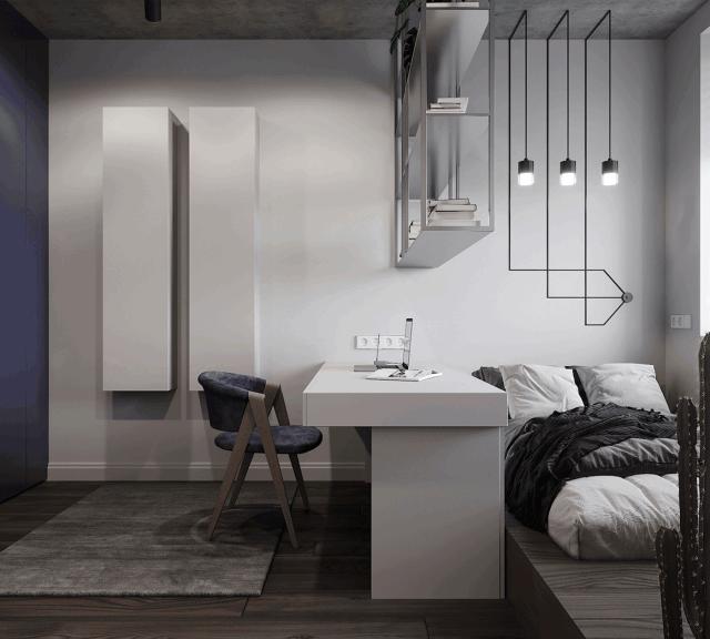 手枪式房子户型,手枪型户型设计两室一厅