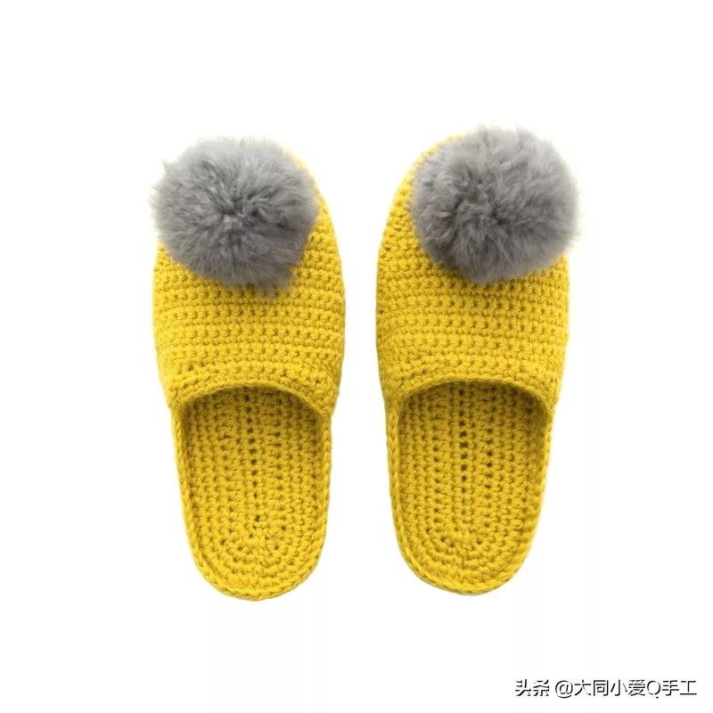 一个温馨的家编织方法,拖鞋纯手工编织幸福一家人教程