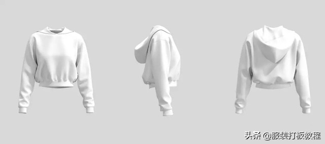 大海服装落肩袖卫衣裁剪图,100码幼童落肩袖卫衣裁剪方法