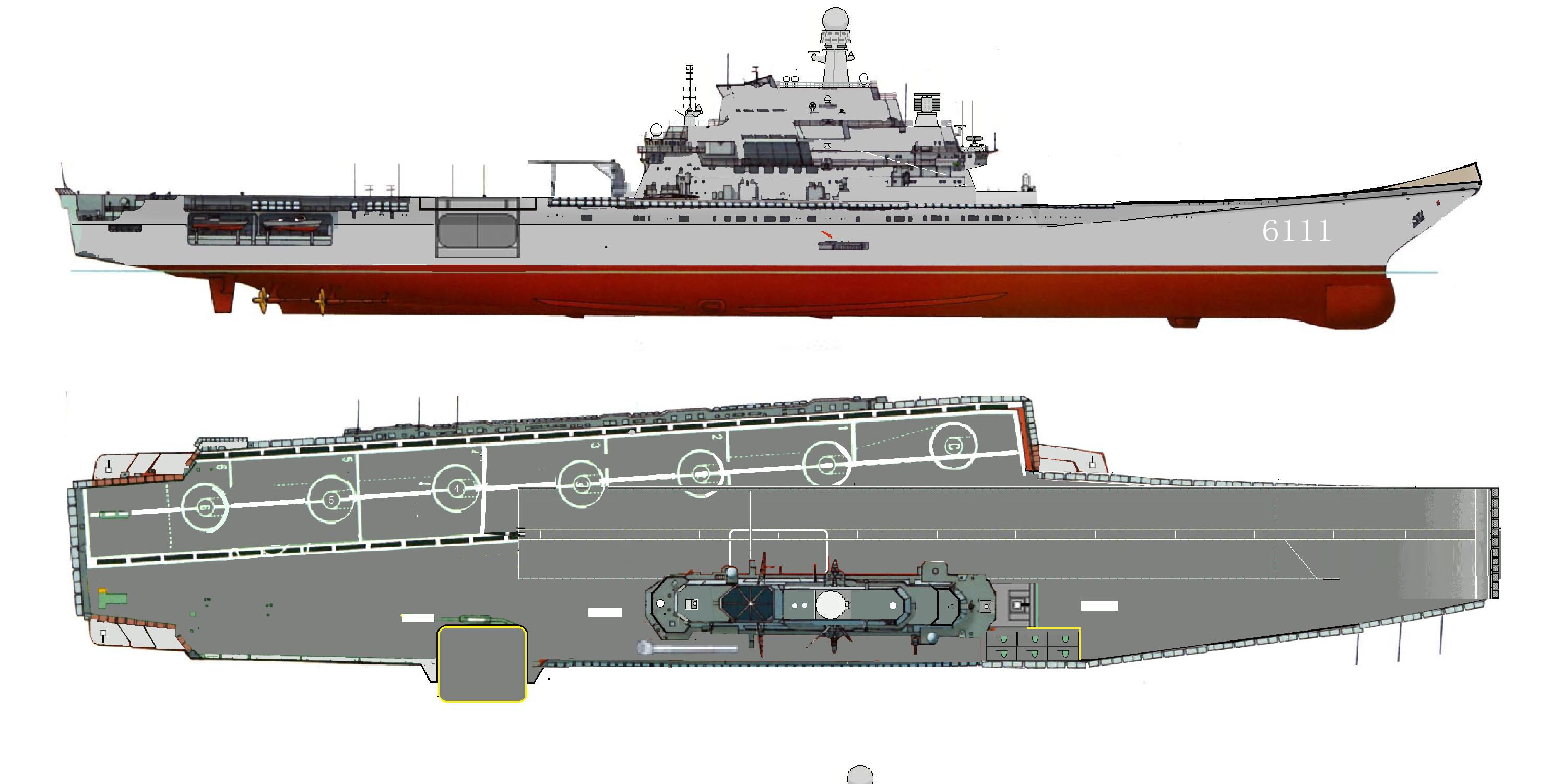 架空：6万吨双蒸弹，令*独台**分子胆寒，差强人意的江苏号航空母舰