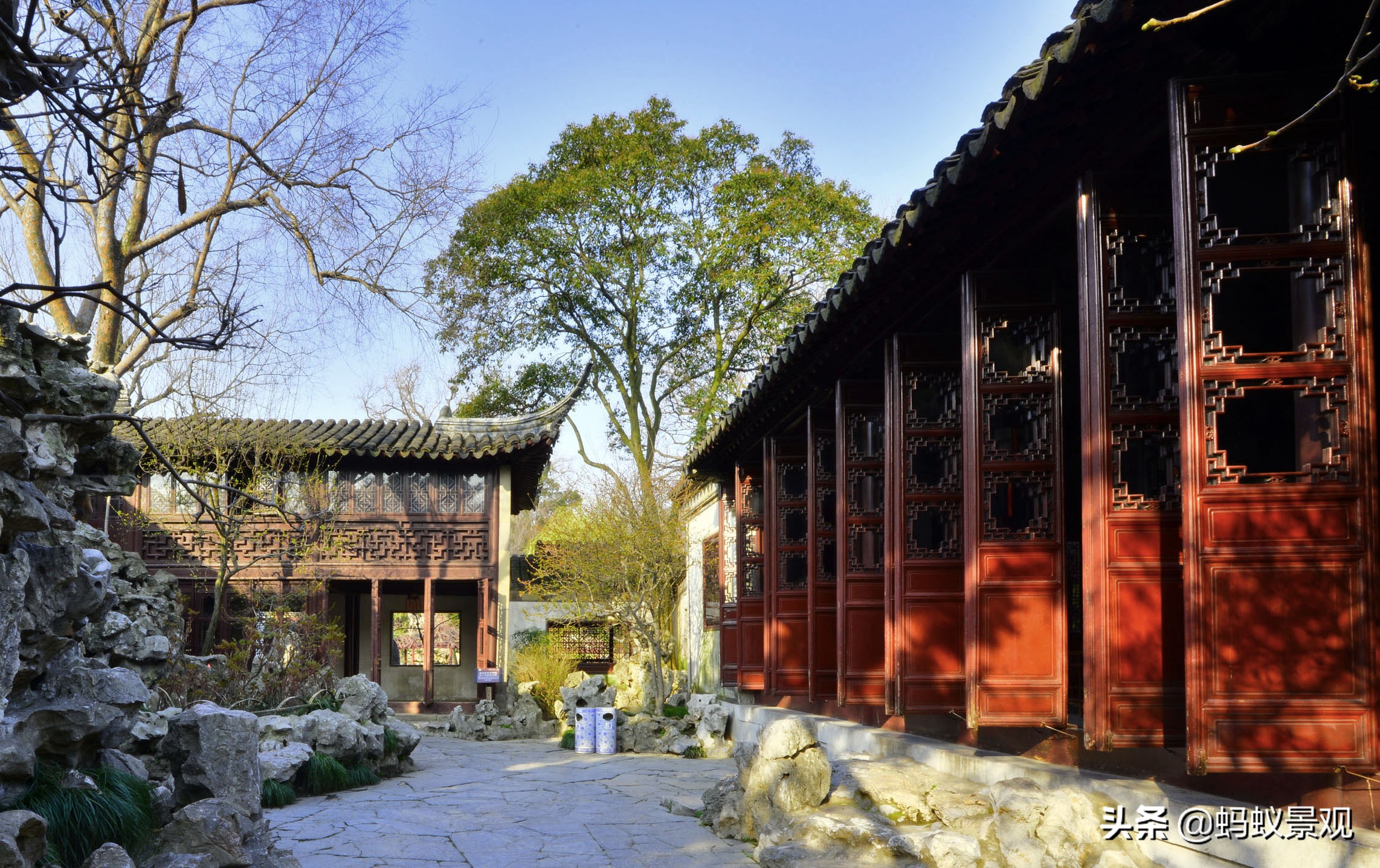 留园建筑布局照片,留园建筑景观内容