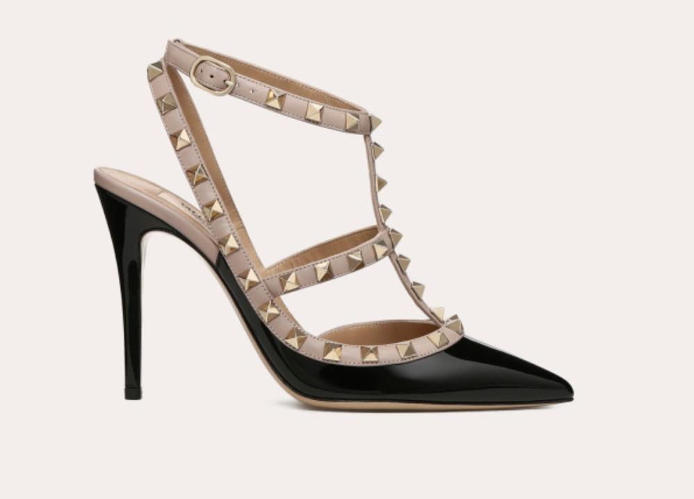 valentino铆钉鞋哪一款百搭,人生第一双高跟鞋简约
