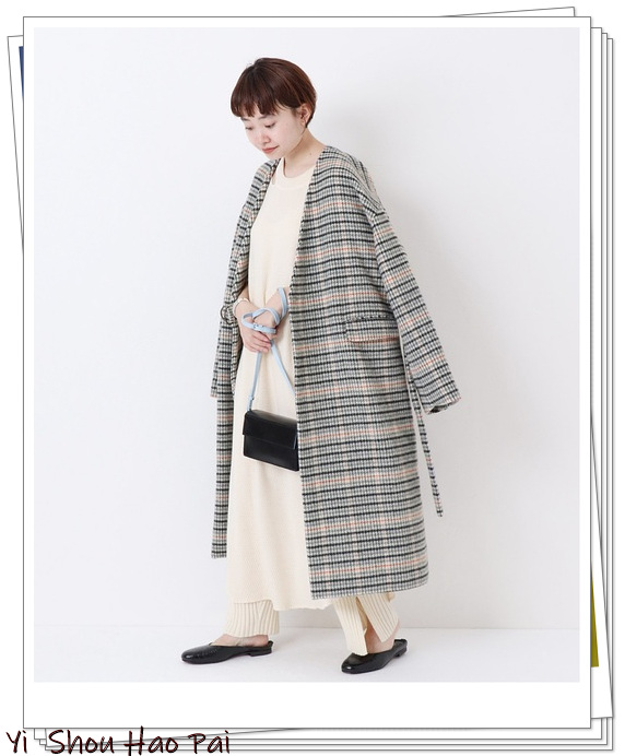 适合40岁女人的百搭大衣,白羊绒大衣穿搭40岁女士气质穿搭