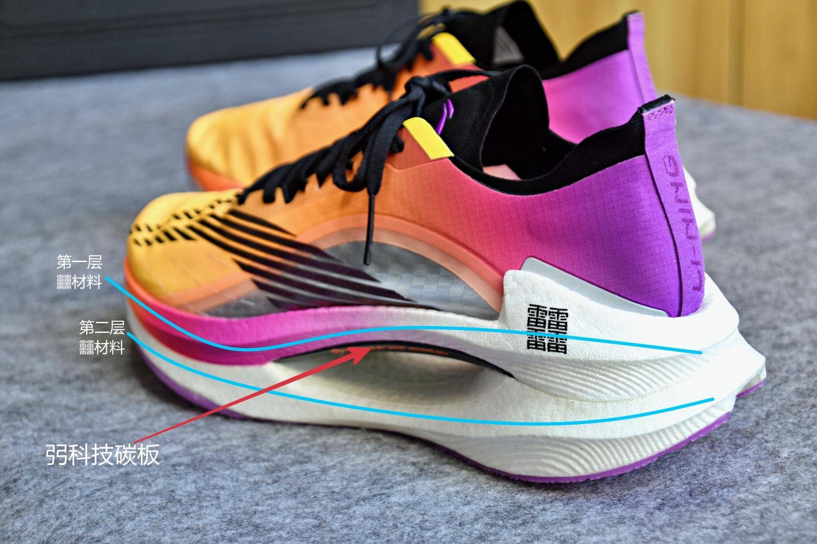 跑鞋测评态极,李宁飞电3.0challenger和李宁小绝影