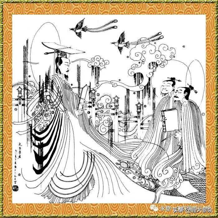 卢延光白描连环画全集,卢延光山水白描精品集