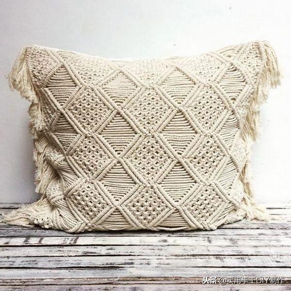 手工纯白棉绳编绳挂件,手工编绳合集名称