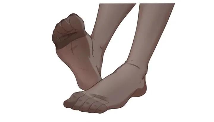 不同袜子的画法,不同的袜子画法