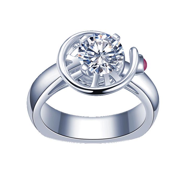 0.5克拉和1克拉钻戒大小差多少,一克拉和1.5克拉钻戒上手效果图