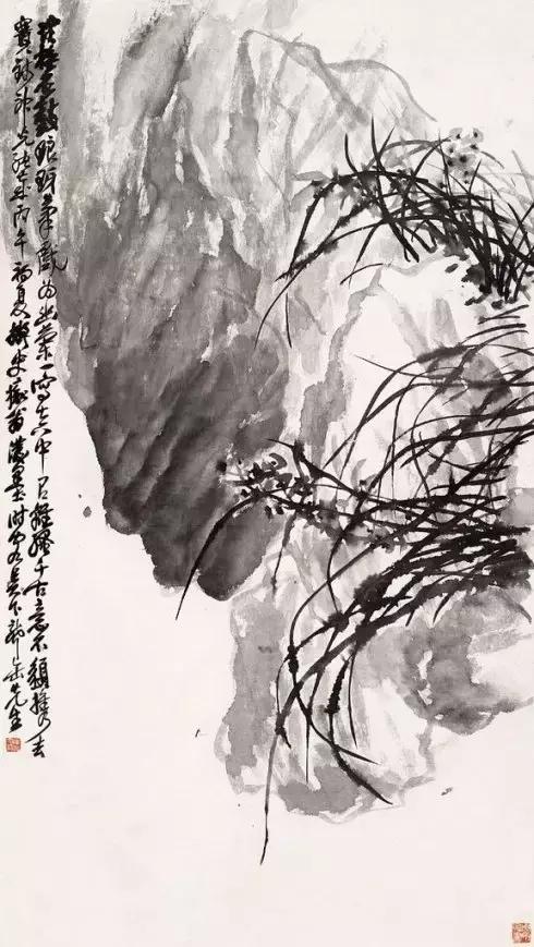 国画大师兰草画欣赏,现代中国十大画兰名家