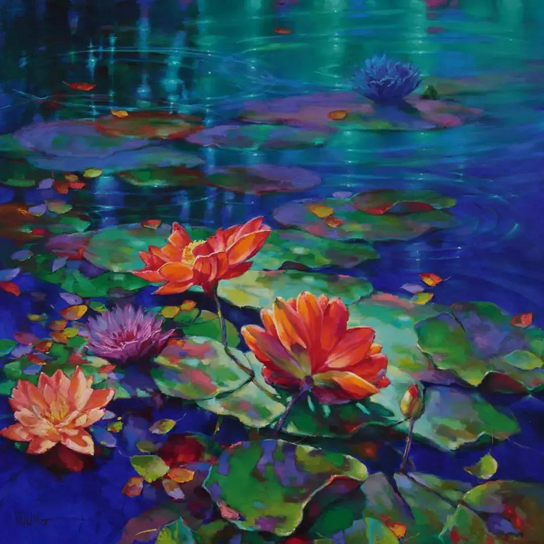 三个画家笔下的雪景,三位油画家的风景画