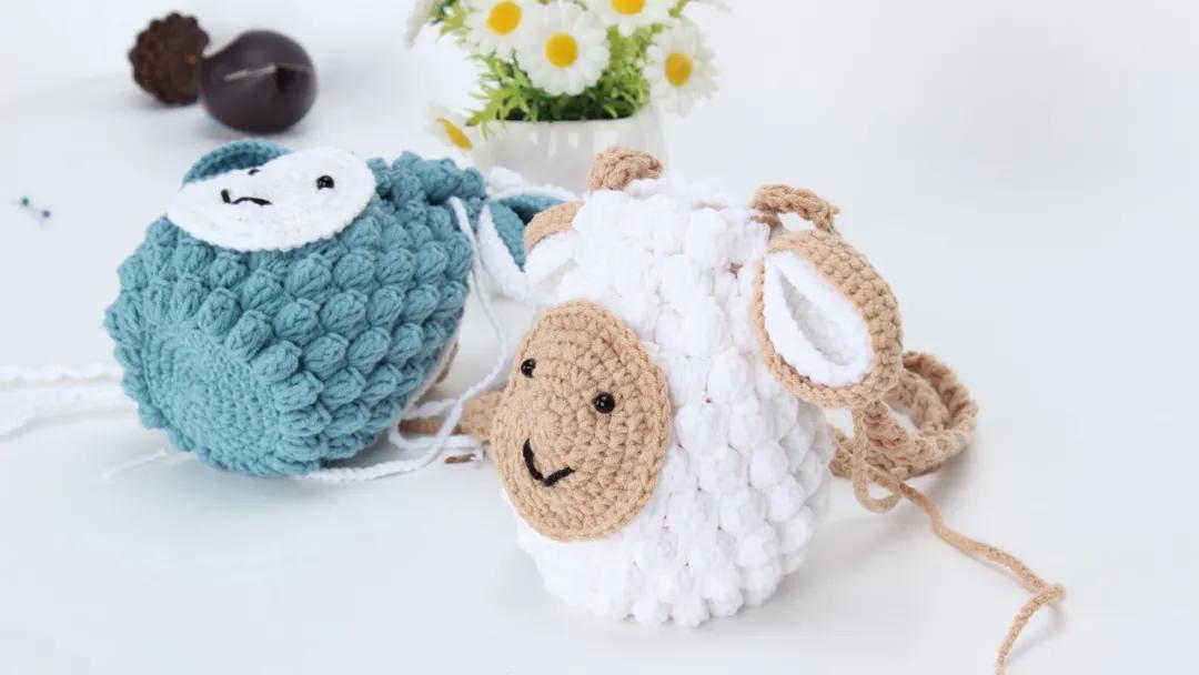 小绵羊收纳袋,小绵羊束口包教程