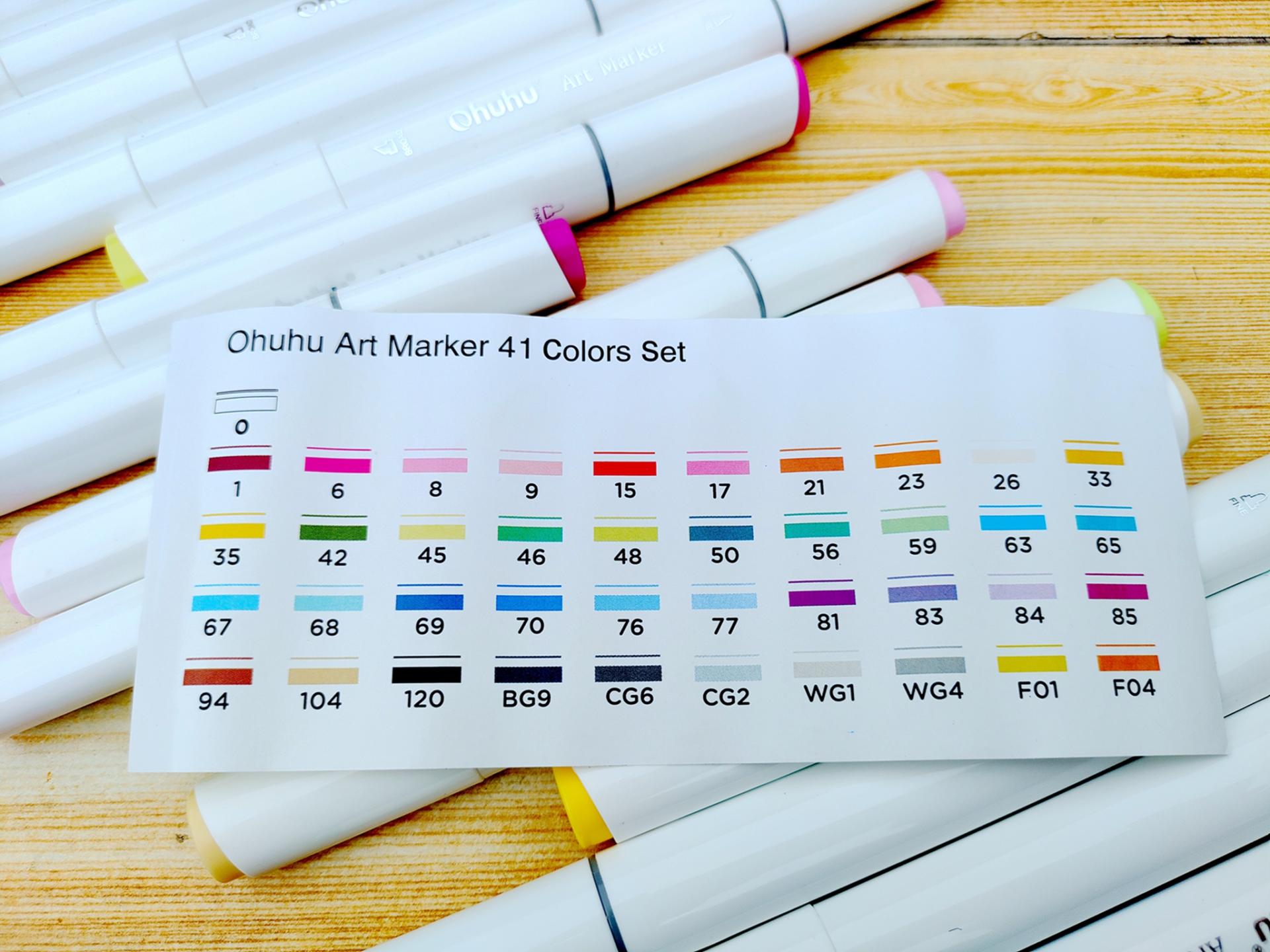 100多种颜色的软头马克笔,颜色全好用的软头马克笔