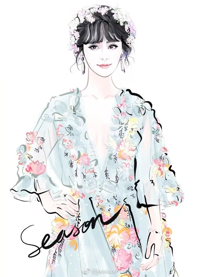 精美水墨插画,那些浪漫的水墨画插画