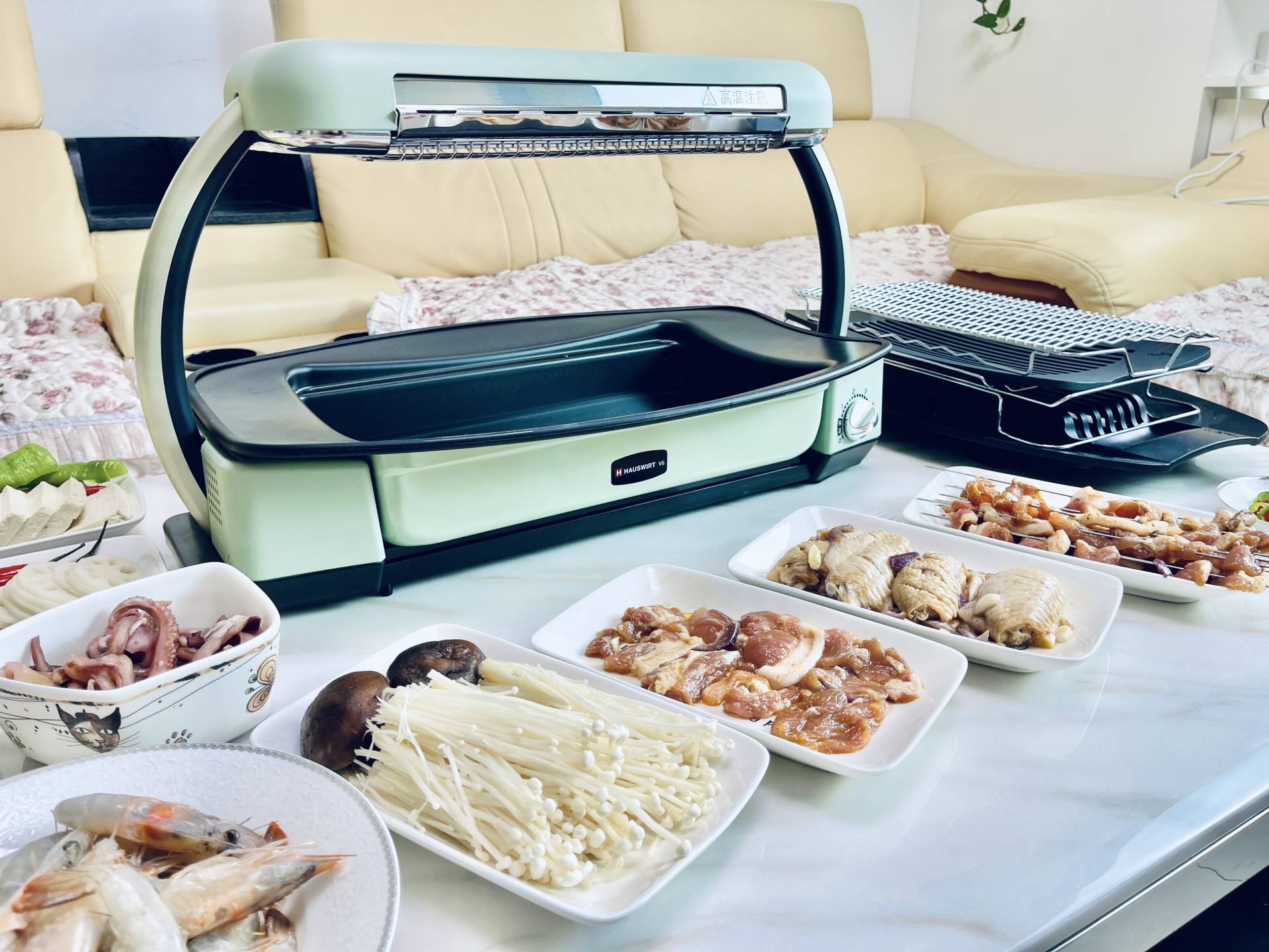 无烟烧烤炉烧烤教程,家用无烟烧烤炉怎么烤肉