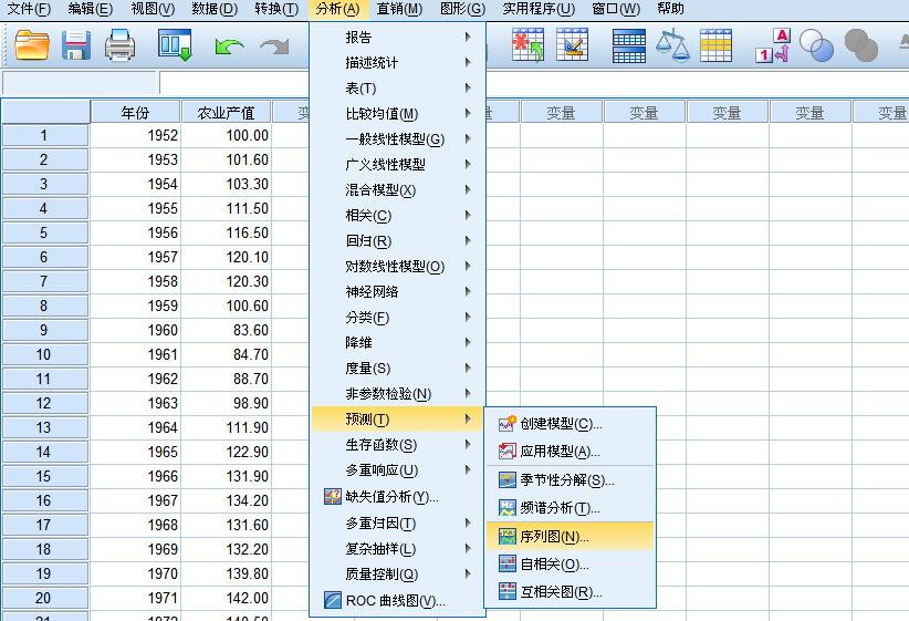 用spss时间序列预测分析,spss做时间序列分析的详细步骤