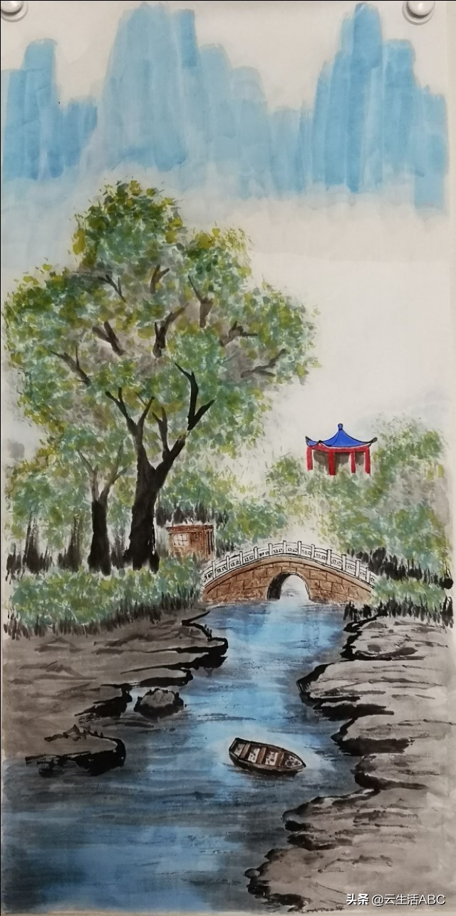 四季画法,夏日画作品