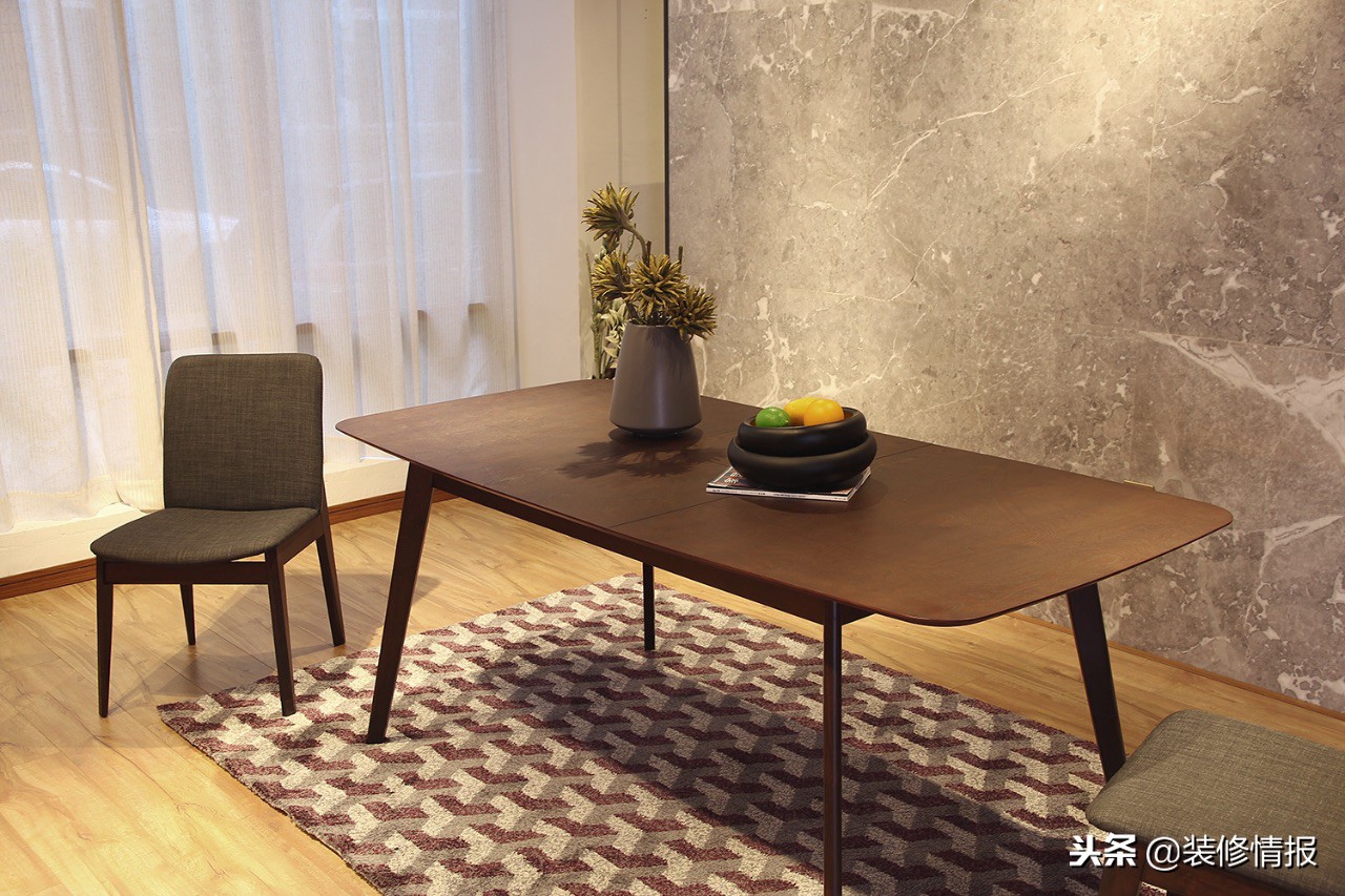 实木餐桌折叠可伸缩长桌小户型,高级餐桌折叠可伸缩餐桌