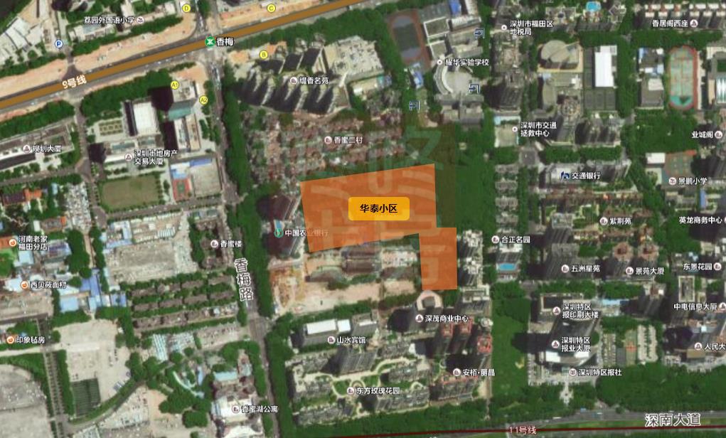 新世界香蜜湖华泰小区旧改布局,深圳香蜜湖片区最新规划图