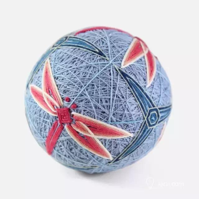 红底樱花手鞠球编织视频,大唐手鞠球编织教程