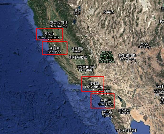 美国最大的10个城市排名,美国前十大中心城市排名