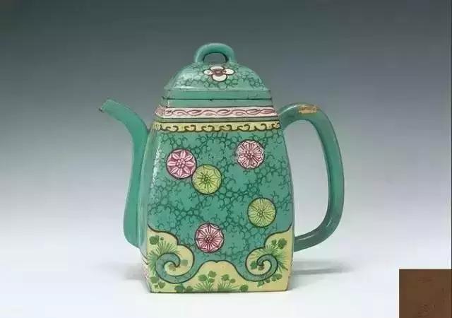 中国古漆器茶壶,古青花瓷茶壶