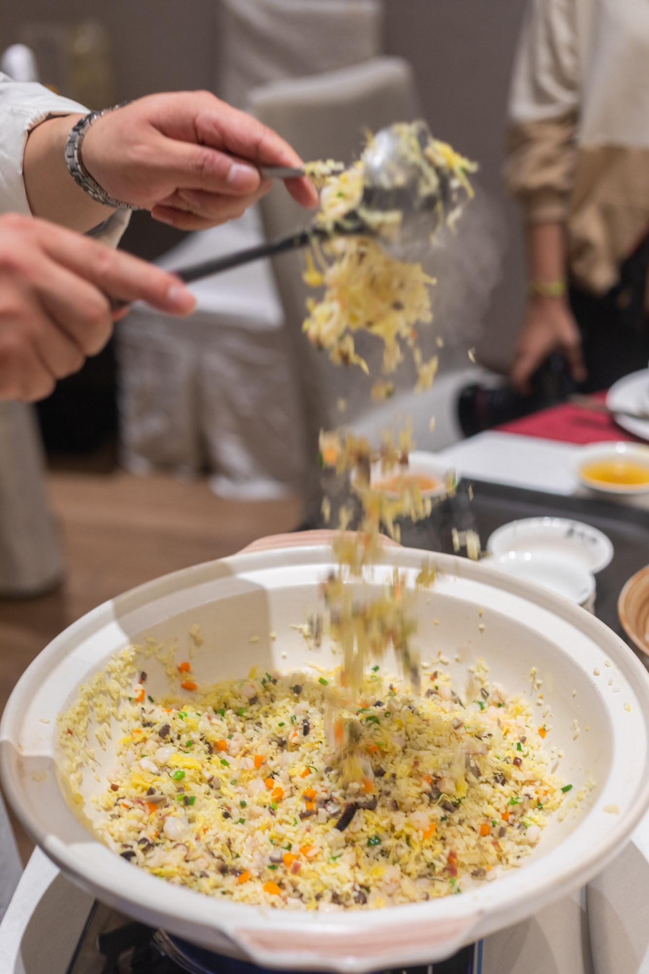 文思豆腐淮扬菜刀功精细,淮扬菜大师扬州炒饭做法