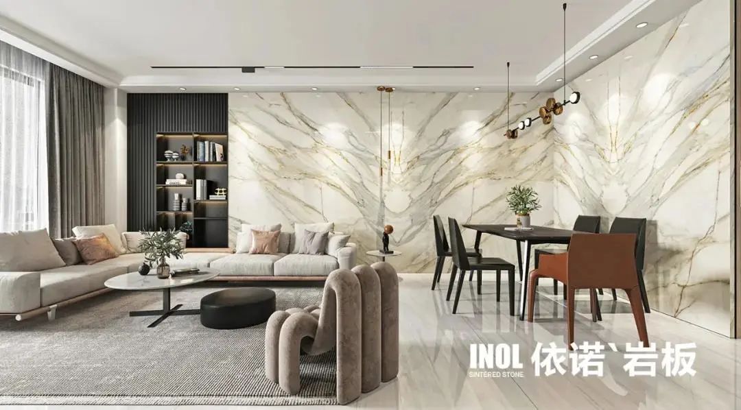 依诺岩板对比蒙娜丽莎岩板,新明珠品牌瓷砖