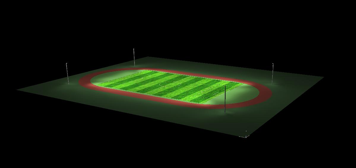 大型足球场灯光设计方案,足球场灯光施工