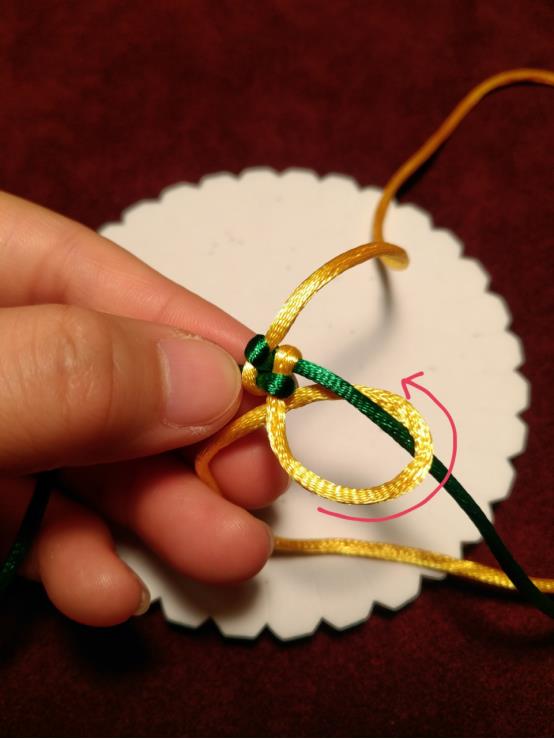 玉米结手链编法简单,圆形玉米结手链快速编法