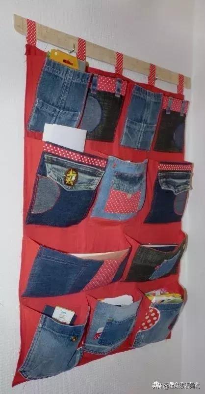 牛仔裤旧物改造手工制作小学生,废旧牛仔裤各种改造图解