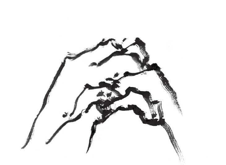 山简单画法素描,山简单又好看的画