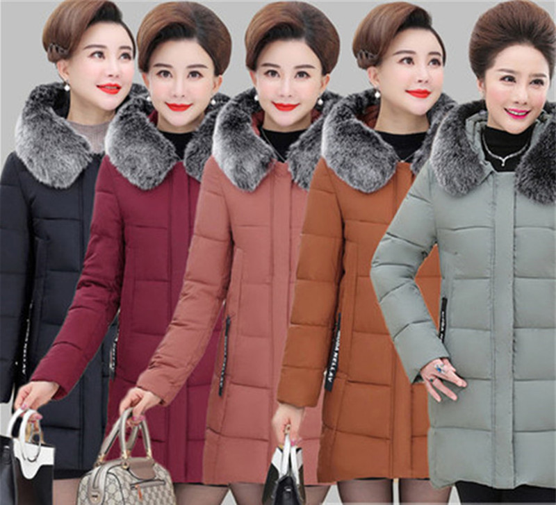 50岁羽绒服女款爆款2022新款正品,50岁中老年胖妈妈女装新款羽绒服