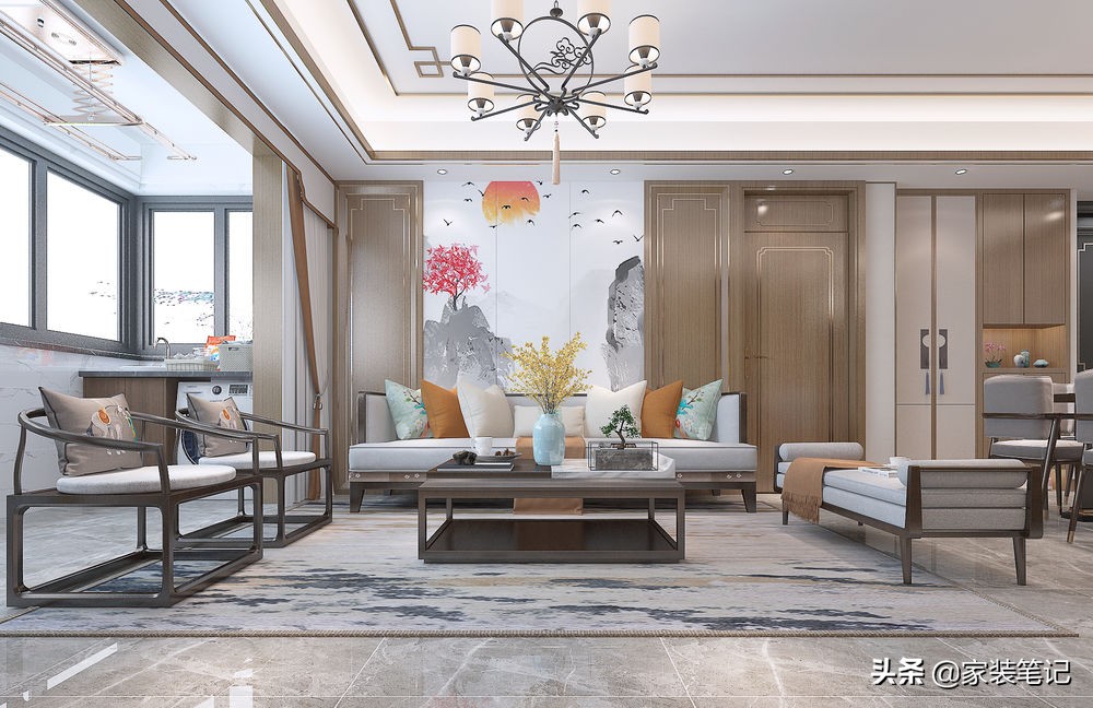 不装电视机换成投影幕布，她家客厅的做法，让周围邻居都十分羡慕