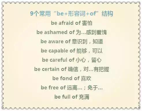 be短语分类汇总,be句型知识点总结