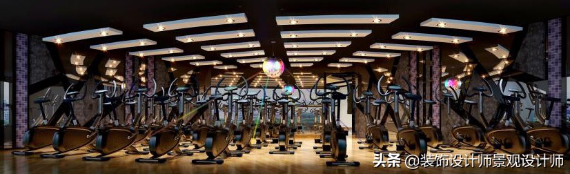 公司健身房设计效果图,书房健身房二合一设计效果图