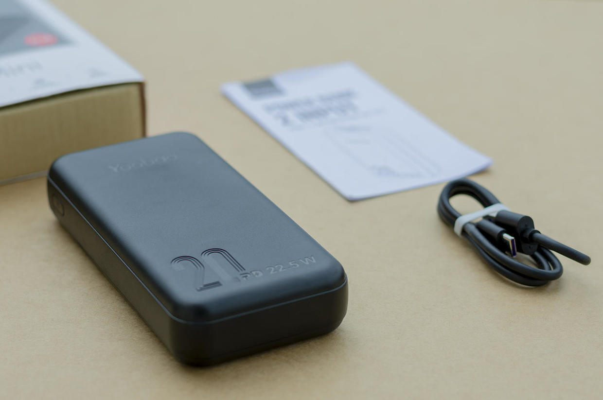 充电宝大容量20000快充羽博官方,羽博20000毫安充电宝自带线评测