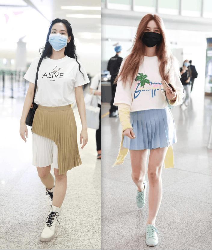 白月光风衣百褶裙,百褶裙减龄