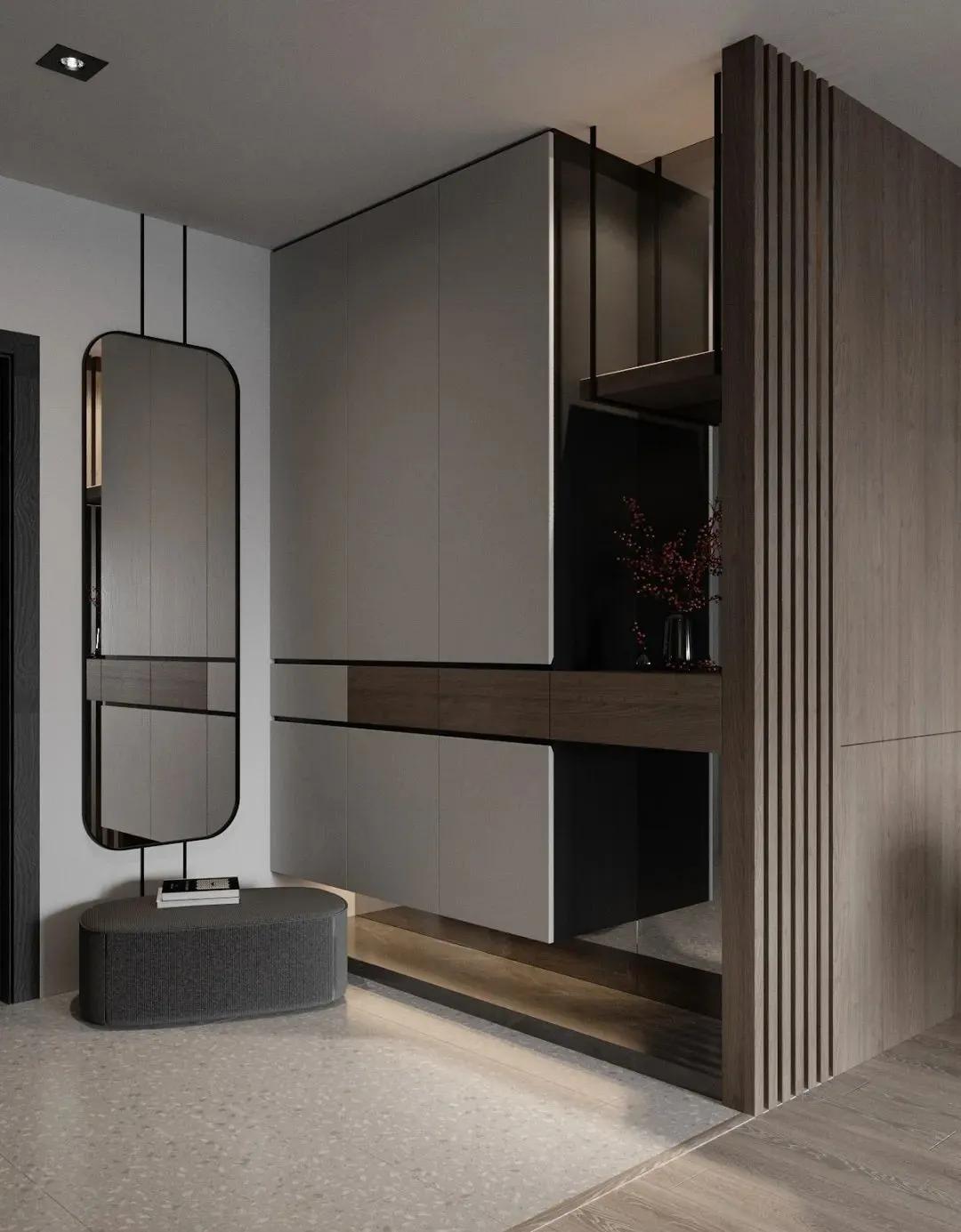 极简入户鞋柜，太喜欢这样的设计了