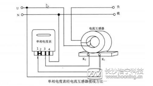 单相电表接互感器和电流表接线图,电子式单相电表接互感器接线方法