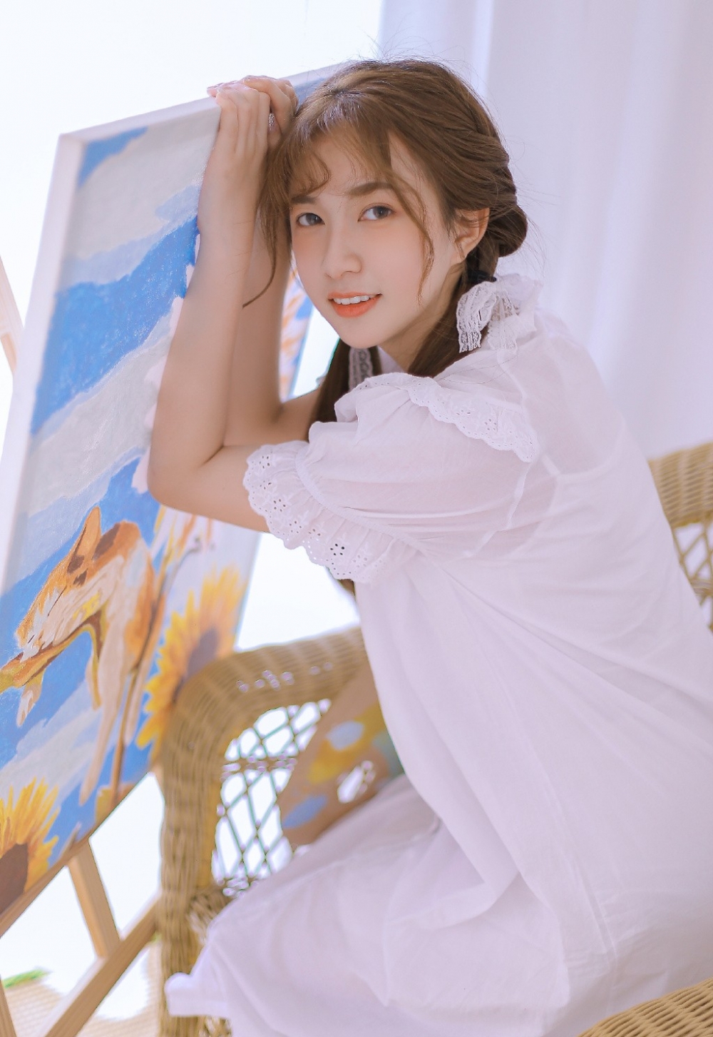 清纯美女居家甜美慵懒写真图,古典美女清纯气质写真