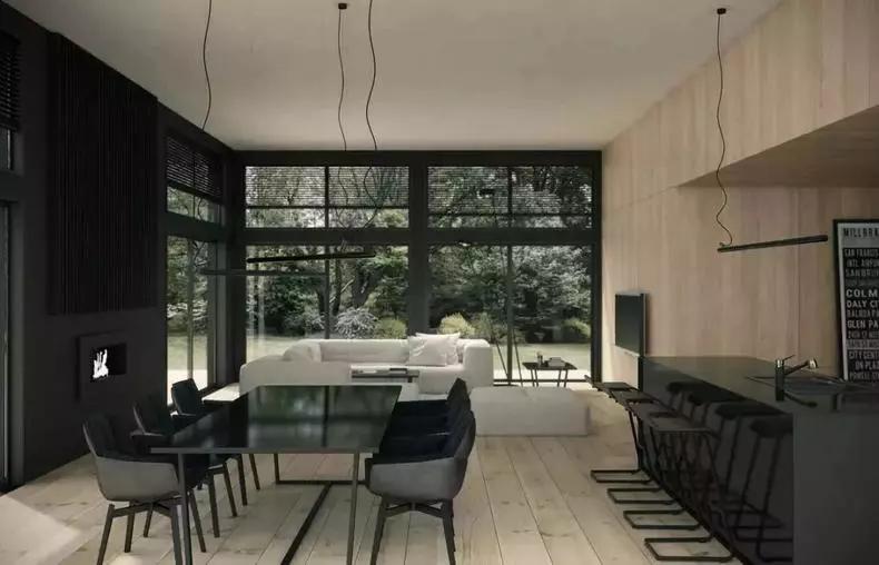 客厅餐厅二合一装修图,复古式客厅餐厅连在一起怎么设计