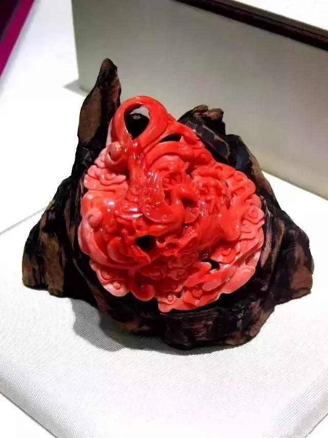 台湾红珊瑚博物馆雕刻作品展,台湾故宫最大的红珊瑚