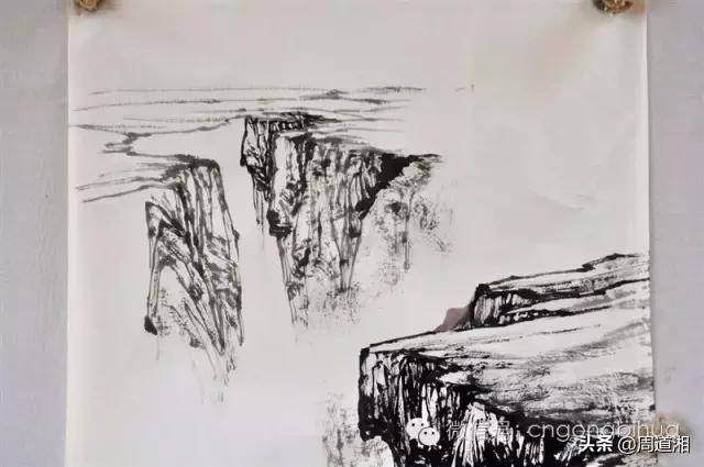 曾刚画山水画上色讲解,如何画山水画教学视频