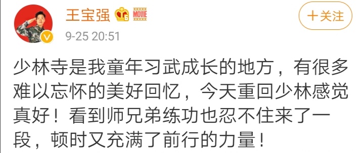 王宝强现身少林寺喊话,王宝强重回少林寺大秀拳法