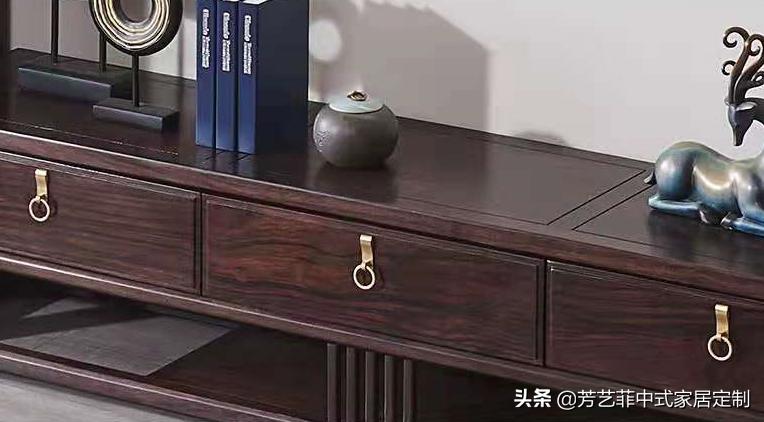 新中式家具客厅布置,新中式家具打柜子效果图