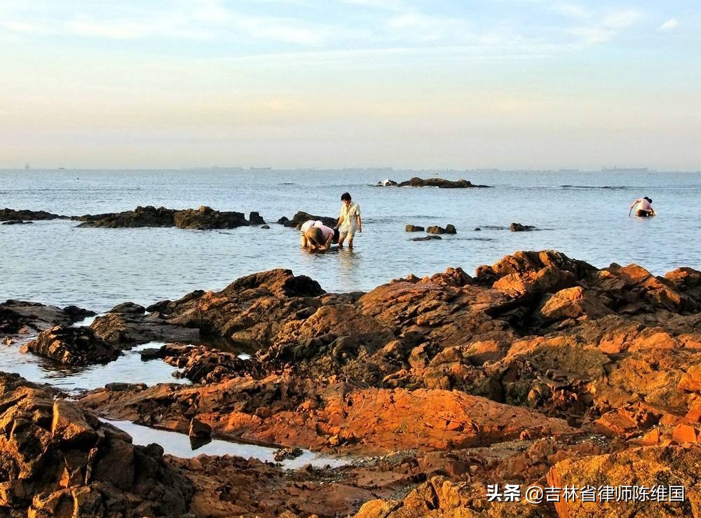 大连星海湾大桥凌水湾,大连凌水湾海边