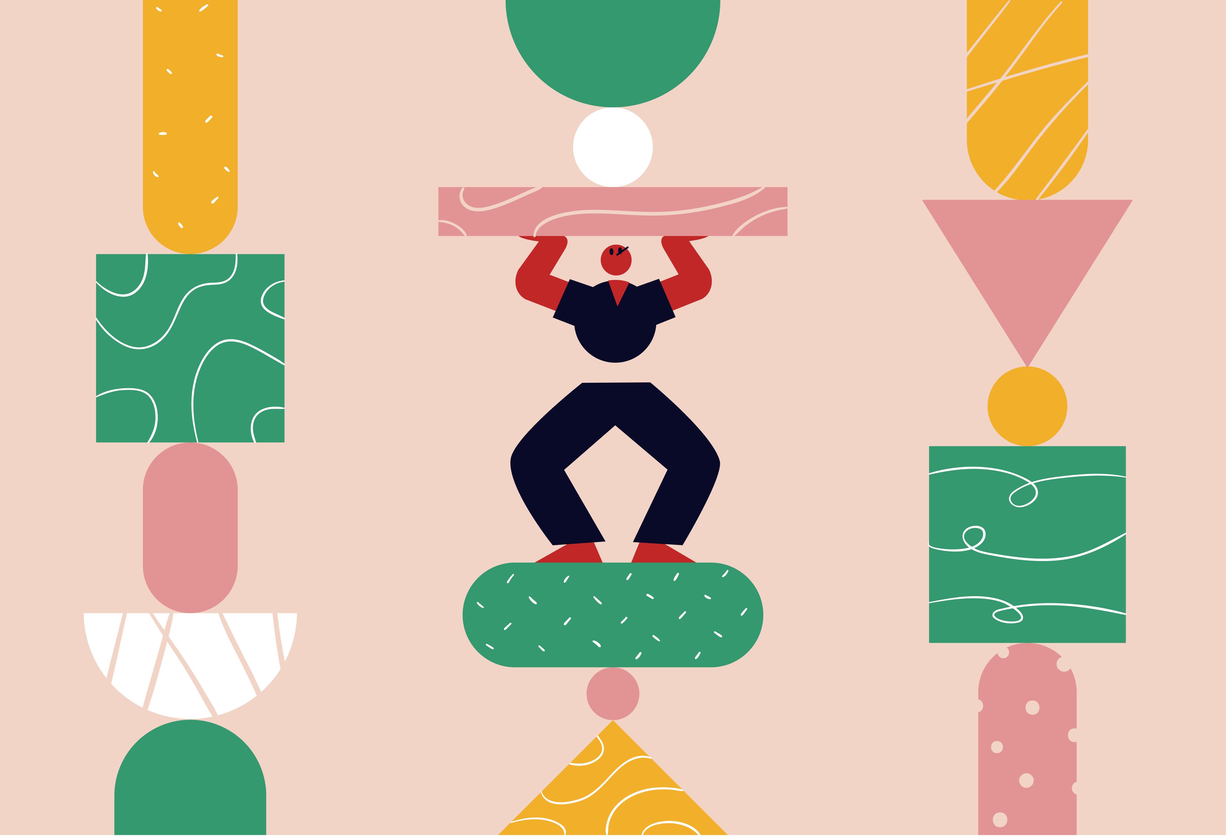 矢量人物插画素材,人物矢量图插画