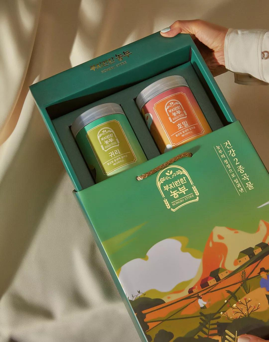 大米包装创新插画,最漂亮的大米包装设计