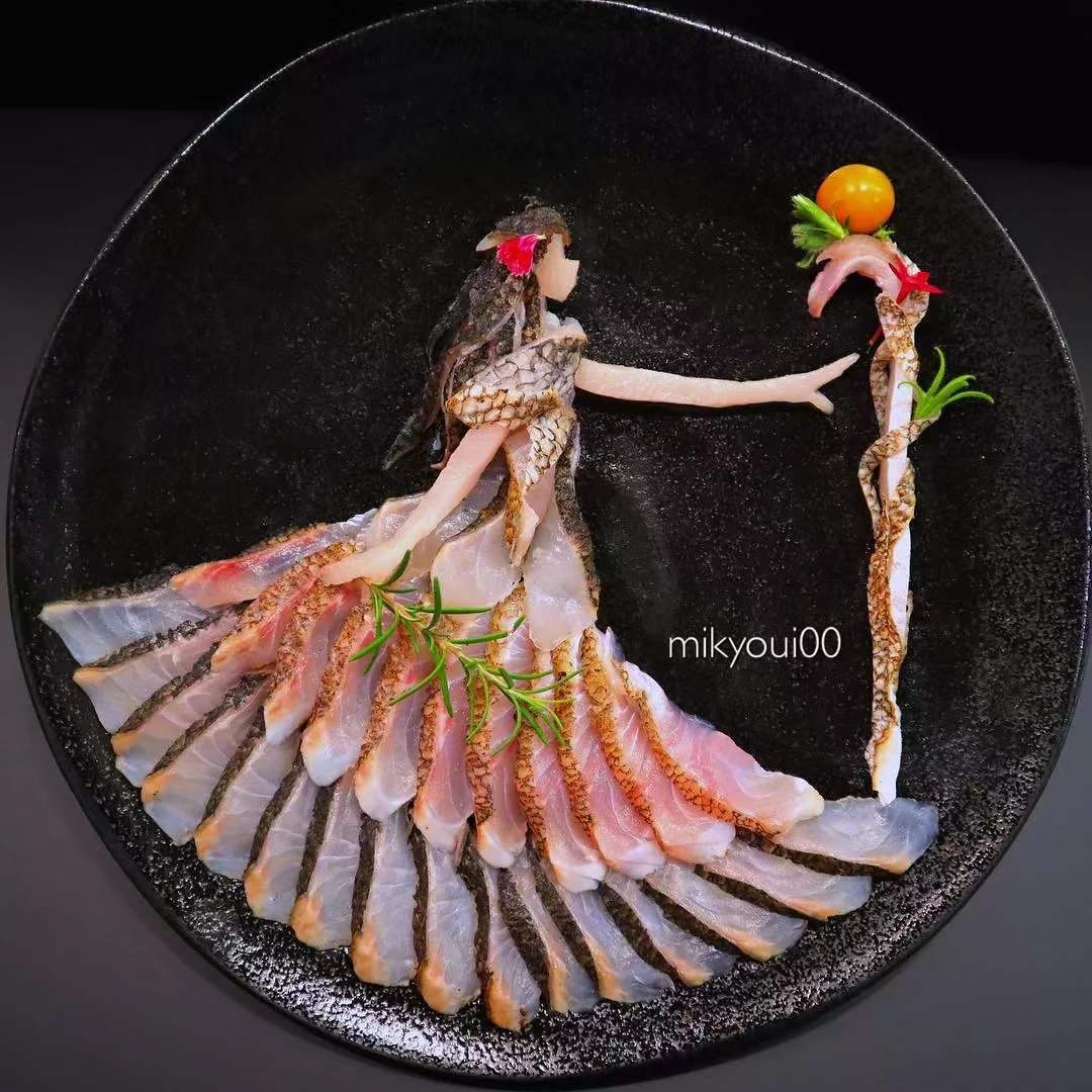 澳龙刺身摆盘制作视频,刺身制作视频创意摆盘